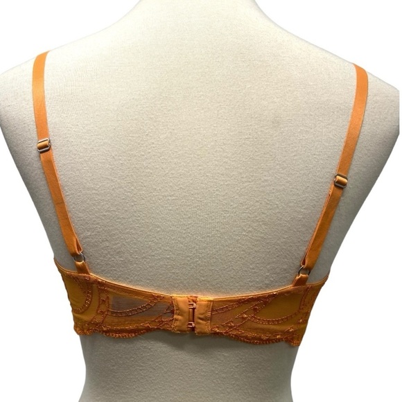 Natori Orange Lace Underwire Bra Women’s 36D - Picture 6 of 9